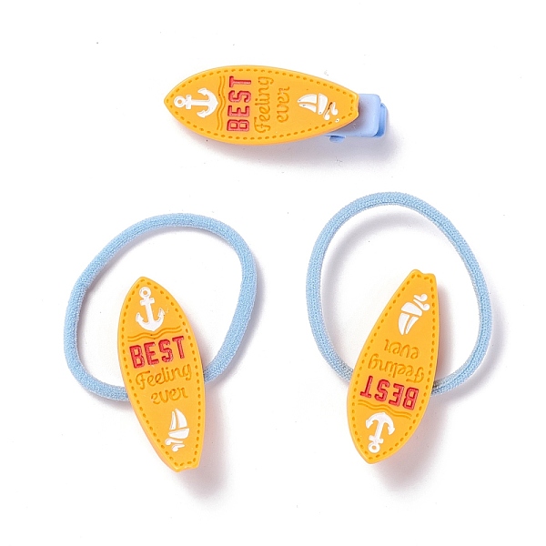 PandaHall Hair Accessories Set, Elastic Hair Ties & Carbon Steel Alligator Hair Clips, with Resin Findings, Surfboard, Goldenrod, 2.5mm..., Gold
PandaHall Hair Accessories Set, Elastic Hair Ties & Carbon Steel Alligator Hair Clips, with Resin Findings, Surfboard, Goldenrod, 2.5mm..., Gold