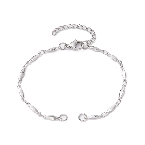 PandaHall 304 Stainless Steel Oval Link Chain Bracelet Makings, Fit for Connector Charms, with Lobster Claw Clasp & Chain Extender...
PandaHall 304 Stainless Steel Oval Link Chain Bracelet Makings, Fit for Connector Charms, with Lobster Claw Clasp & Chain Extender...