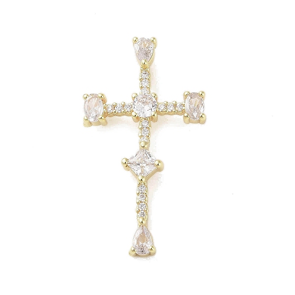 PandaHall Real 18K Gold Plated Brass Micro Pave Cubic Zirconia Pendants, with Glass, Cross, Clear, 46x25x8.5mm, Hole: 2.7x6.3mm Brass+Cubic...
PandaHall Real 18K Gold Plated Brass Micro Pave Cubic Zirconia Pendants, with Glass, Cross, Clear, 46x25x8.5mm, Hole: 2.7x6.3mm Brass+Cubic...