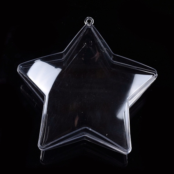 PandaHall Openable Transparent Plastic Pendants, Fillable Plastic Bauble Christmas Ornament, Star, Clear, 107x103x42mm, Hole: 3mm Plastic...
PandaHall Openable Transparent Plastic Pendants, Fillable Plastic Bauble Christmas Ornament, Star, Clear, 107x103x42mm, Hole: 3mm Plastic...