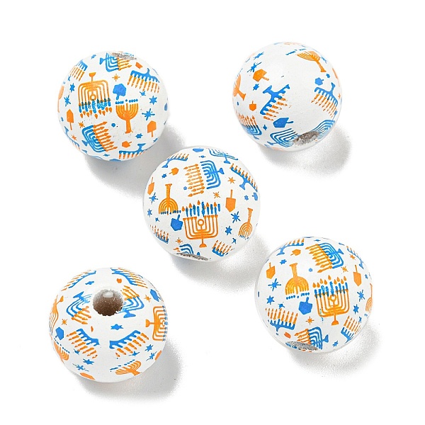 PandaHall Printed Wood European Beads, Round with Candle Pattern, White, 15.5~16mm, Hole: 4~4.5mm Wood Round White
PandaHall Printed Wood European Beads, Round with Candle Pattern, White, 15.5~16mm, Hole: 4~4.5mm Wood Round White