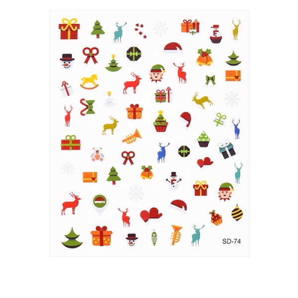 PandaHall Christmas Nail Stickers Decals, Snowflake Santa Claus Elk Bell Self-adhesive 3D Nail Art Supplies, for Woman Girls Winter DIY Nail...
PandaHall Christmas Nail Stickers Decals, Snowflake Santa Claus Elk Bell Self-adhesive 3D Nail Art Supplies, for Woman Girls Winter DIY Nail...