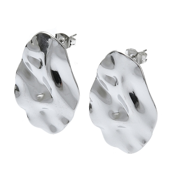 PandaHall 201 Stainless Steel Stud Earrings, with 304 Stainless Steel Pins, Textured Teardrop, Stainless Steel Color, 30x20mm 201 Stainless...
PandaHall 201 Stainless Steel Stud Earrings, with 304 Stainless Steel Pins, Textured Teardrop, Stainless Steel Color, 30x20mm 201 Stainless...