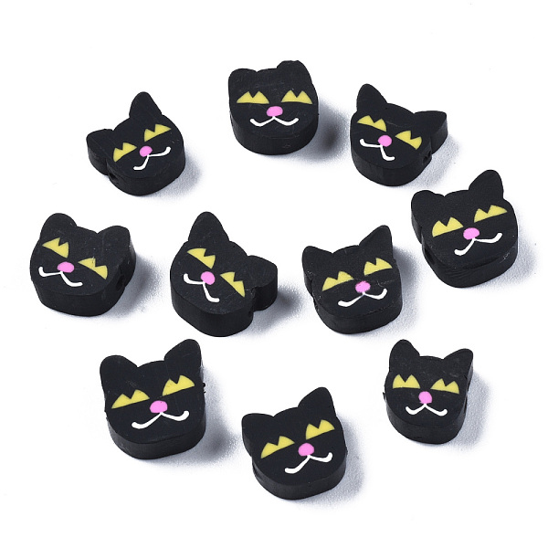 PandaHall Handmade Polymer Clay Beads, Cat, Black, 8~10x8~10x3.5~5mm, Hole: 1.5mm Polymer Clay Cat Shape Black
PandaHall Handmade Polymer Clay Beads, Cat, Black, 8~10x8~10x3.5~5mm, Hole: 1.5mm Polymer Clay Cat Shape Black