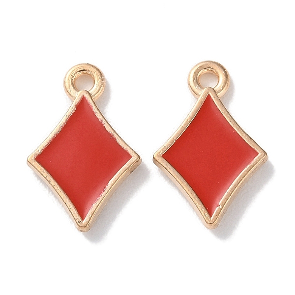 PandaHall Alloy Enamel Pendants, Spades & Rhombus Charms, Red, 15x9.8x2mm, Hole: 1.4mm Alloy Rhombus Red
PandaHall Alloy Enamel Pendants, Spades & Rhombus Charms, Red, 15x9.8x2mm, Hole: 1.4mm Alloy Rhombus Red