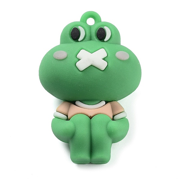PandaHall PVC Plastic Big Pendants, Frog, Wheat, 50x33x24.5mm, Hole: 2.7mm PVC Frog Orange
PandaHall PVC Plastic Big Pendants, Frog, Wheat, 50x33x24.5mm, Hole: 2.7mm PVC Frog Orange