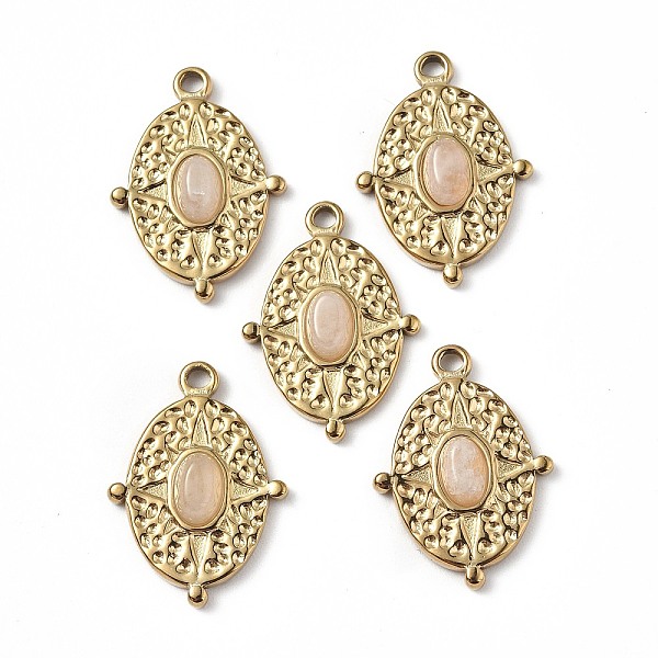 PandaHall Vacuum Plating 201 Stainless Steel Natural White Jade Pendants, Real 18K Gold Plated, Oval Charms, 21x15x4mm, Hole: 1.6mm White...
PandaHall Vacuum Plating 201 Stainless Steel Natural White Jade Pendants, Real 18K Gold Plated, Oval Charms, 21x15x4mm, Hole: 1.6mm White...