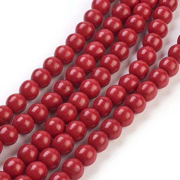 PandaHall Synthetic Turquoise Beads Strands, Dyed, Round, Crimson, 8mm, Hole: 1mm, about 50pcs/strand, 15.35 inch Synthetic Turquoise Round..., Pink
PandaHall Synthetic Turquoise Beads Strands, Dyed, Round, Crimson, 8mm, Hole: 1mm, about 50pcs/strand, 15.35 inch Synthetic Turquoise Round..., Pink