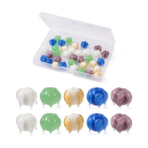 PandaHall Craftdady 40Pcs 5 Colors Handmade Lampwork Beads, Flower Shape, Mixed Color, 12x10mm, Hole: 2mm Lampwork Flower Multicolor
PandaHall Craftdady 40Pcs 5 Colors Handmade Lampwork Beads, Flower Shape, Mixed Color, 12x10mm, Hole: 2mm Lampwork Flower Multicolor