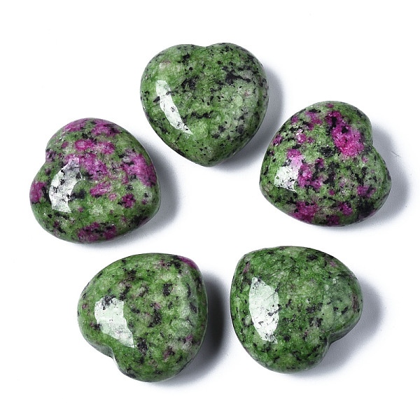 PandaHall Natural Ruby in Zoisite Quartz Healing Stones, Heart Love Stones, Pocket Palm Stones for Reiki Balancing, 29~30x30~31x12~15mm Ruby...
PandaHall Natural Ruby in Zoisite Quartz Healing Stones, Heart Love Stones, Pocket Palm Stones for Reiki Balancing, 29~30x30~31x12~15mm Ruby...