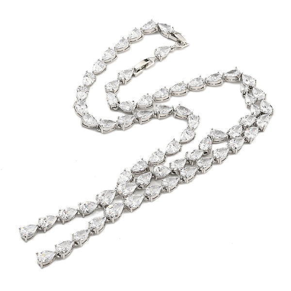 PandaHall Brass Micro Pave Cubic Zirconia Necklaces, Teardrop, Clear, 19.33 inch(491mm) Brass Teardrop Clear
PandaHall Brass Micro Pave Cubic Zirconia Necklaces, Teardrop, Clear, 19.33 inch(491mm) Brass Teardrop Clear