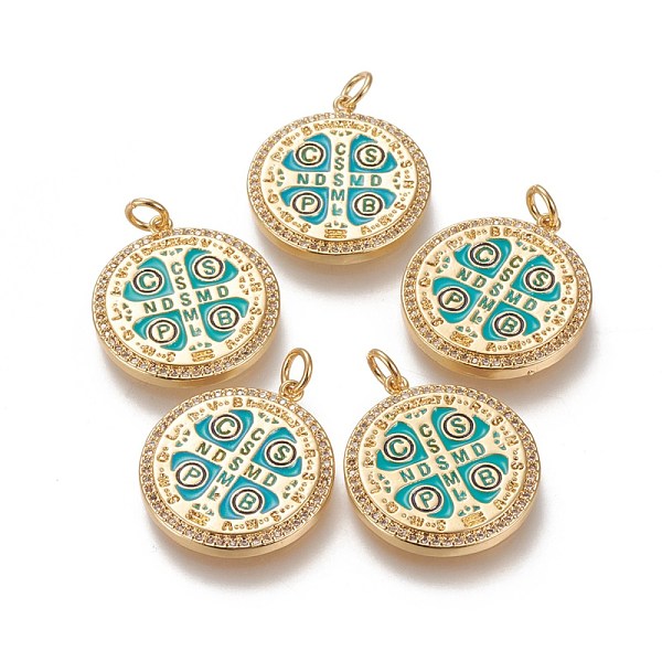 PandaHall Brass Micro Pave Clear Cubic Zirconia Pendants, with Enamel, Long-Lasting Plated, Flat Round with Word CssmlNdsmd, Turquoise, Real..., Green
PandaHall Brass Micro Pave Clear Cubic Zirconia Pendants, with Enamel, Long-Lasting Plated, Flat Round with Word CssmlNdsmd, Turquoise, Real..., Green