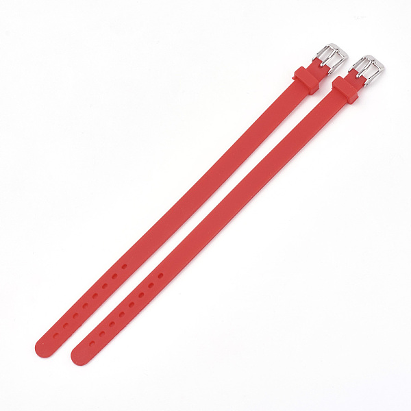 PandaHall Silicone Watch Bands, with 201 Stainless Steel Clasps, Red, 8-7/8 inch(22.5~22.7cm), 10x3mm Silicone Red
PandaHall Silicone Watch Bands, with 201 Stainless Steel Clasps, Red, 8-7/8 inch(22.5~22.7cm), 10x3mm Silicone Red