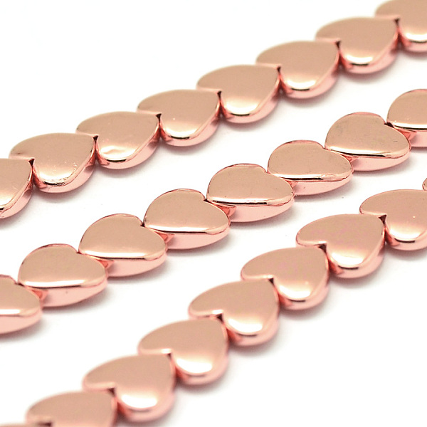 PandaHall Electroplate Non-Magnetic Synthetic Hematite Beads Strands, Heart, Rose Gold Plated, 10x10x3mm, Hole: 1mm, about 44pcs/strand...
PandaHall Electroplate Non-Magnetic Synthetic Hematite Beads Strands, Heart, Rose Gold Plated, 10x10x3mm, Hole: 1mm, about 44pcs/strand...