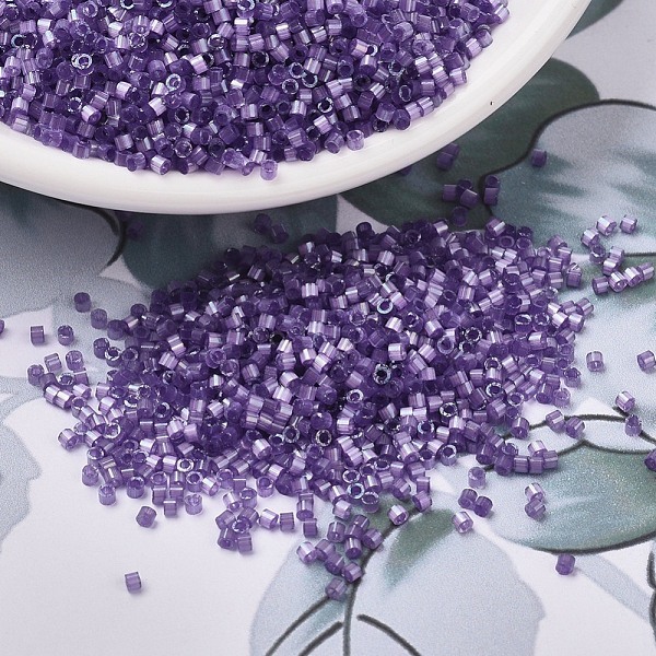 PandaHall MIYUKI Delica Beads, Cylinder, Japanese Seed Beads, 11/0, (DB1809) Dyed Lilac Silk Satin, 1.3x1.6mm, Hole: 0.8mm, about..., Purple
PandaHall MIYUKI Delica Beads, Cylinder, Japanese Seed Beads, 11/0, (DB1809) Dyed Lilac Silk Satin, 1.3x1.6mm, Hole: 0.8mm, about..., Purple