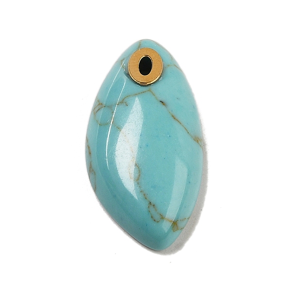 PandaHall Synthetic Turquoise Pendants, with Golden Plated 304 Stainless Steel Findings, Horse Eye Charms, 25x12.5~13x5.5mm, Hole: 2x1mm...
PandaHall Synthetic Turquoise Pendants, with Golden Plated 304 Stainless Steel Findings, Horse Eye Charms, 25x12.5~13x5.5mm, Hole: 2x1mm...