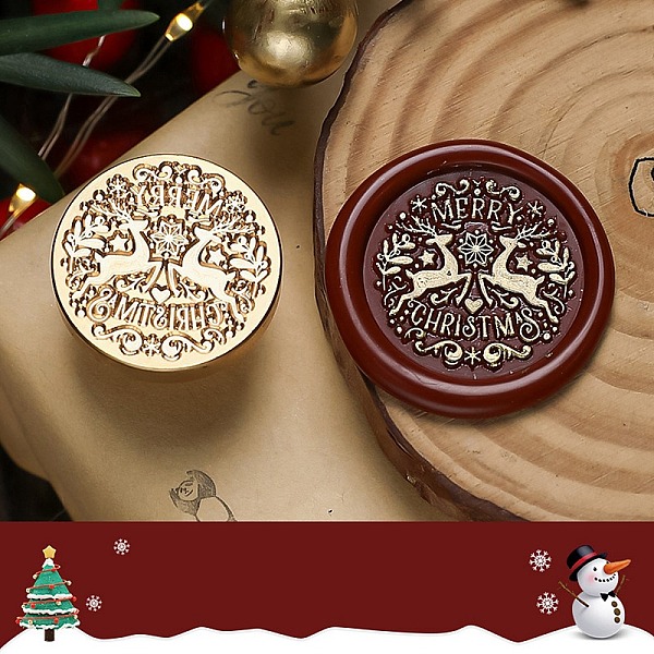 PandaHall Christmas Theme Wax Seal Brass Stamp Head, for Wax Seal Stamp, Golden, Deer, 25x15mm, Inner Diameter: 7mm Brass Deer
PandaHall Christmas Theme Wax Seal Brass Stamp Head, for Wax Seal Stamp, Golden, Deer, 25x15mm, Inner Diameter: 7mm Brass Deer