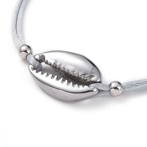PandaHall Adjustable Nylon Thread Braided Bead Bracelets, with Cowrie 304 Shell Stainless Steel Beads, Platinum, 3-7/8 inch(100mm) Nylon..., Gray
PandaHall Adjustable Nylon Thread Braided Bead Bracelets, with Cowrie 304 Shell Stainless Steel Beads, Platinum, 3-7/8 inch(100mm) Nylon..., Gray