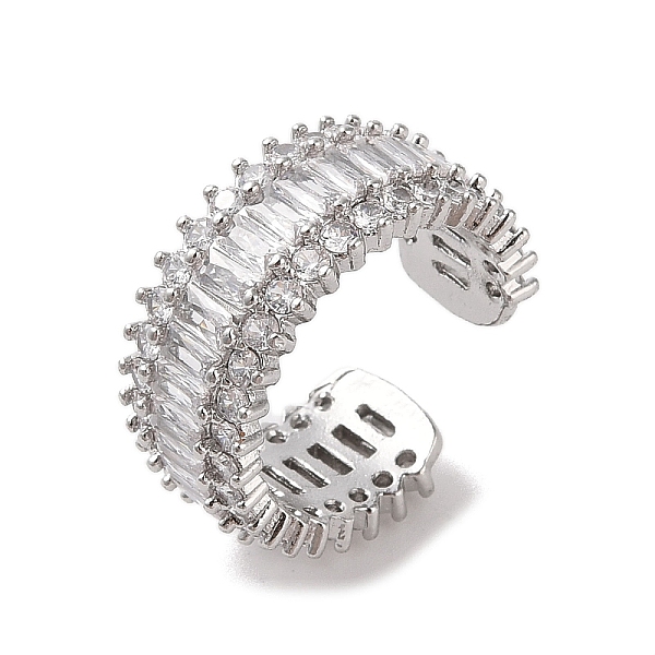 PandaHall Brass Micro Pave Cubic Zirconia Open Cuff Rings, Platinum, Inner Diameter: 17.8mm Brass+Cubic Zirconia
PandaHall Brass Micro Pave Cubic Zirconia Open Cuff Rings, Platinum, Inner Diameter: 17.8mm Brass+Cubic Zirconia