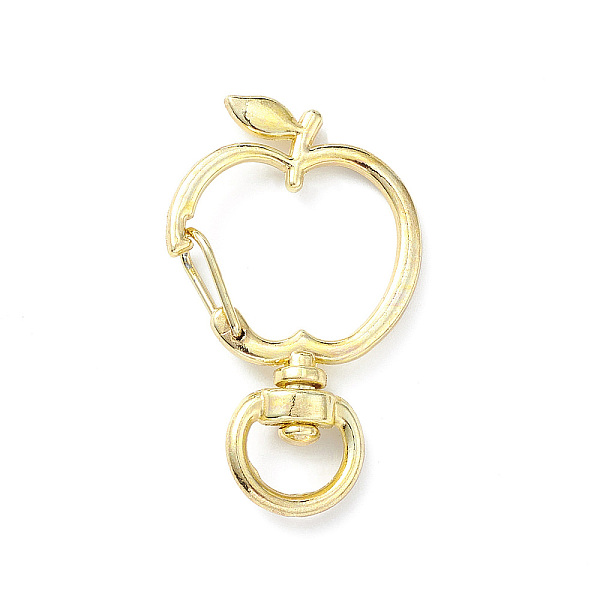 PandaHall Apple Alloy Swivel Clasps, Long-Lasting Plated, Light Gold, 38x23.5x6mm, Hole: 8.5x4.5mm Alloy
PandaHall Apple Alloy Swivel Clasps, Long-Lasting Plated, Light Gold, 38x23.5x6mm, Hole: 8.5x4.5mm Alloy