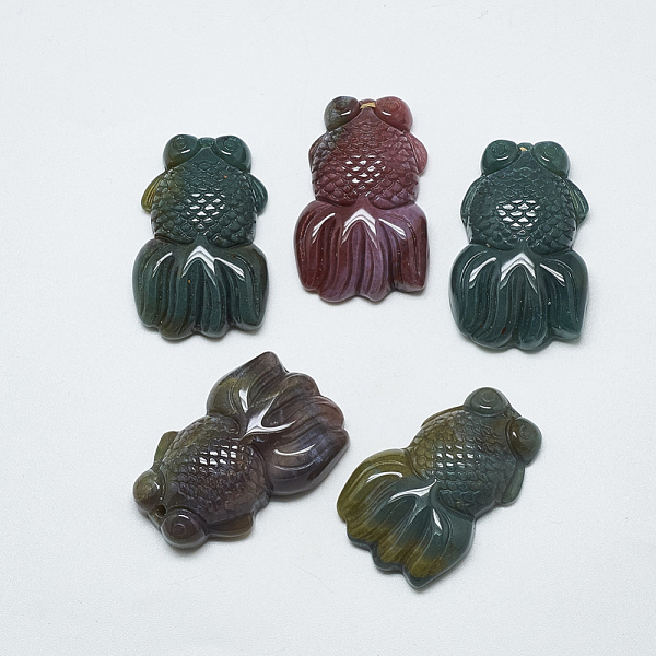 PandaHall Natural Indian Agate Pendants, Fish, 35~35.5x23x8~9mm, Hole: 1mm Indian Agate Fish
PandaHall Natural Indian Agate Pendants, Fish, 35~35.5x23x8~9mm, Hole: 1mm Indian Agate Fish