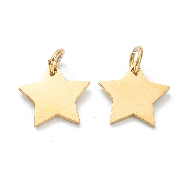 PandaHall (Defective Closeout Sale:Scratched Surface)304 Stainless Steel Charms, with Jump Ring, Star, Golden, 11.5x12x1mm, Hole: 3mm 304...
PandaHall (Defective Closeout Sale:Scratched Surface)304 Stainless Steel Charms, with Jump Ring, Star, Golden, 11.5x12x1mm, Hole: 3mm 304...