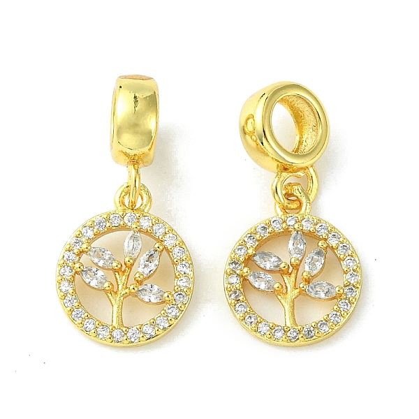 PandaHall Rack Plating Brass Micro Pave Cubic Zirconia European Dangle Charms, Flat Round with Tree Large Hole Pendants, Long-Lasting Plated..., Clear
PandaHall Rack Plating Brass Micro Pave Cubic Zirconia European Dangle Charms, Flat Round with Tree Large Hole Pendants, Long-Lasting Plated..., Clear
