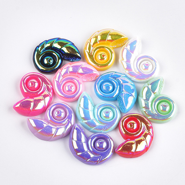 PandaHall Resin Cabochons, AB Color Plated, Shell, Mixed Color, 22x30.5x8mm Resin Shell Shape Multicolor
PandaHall Resin Cabochons, AB Color Plated, Shell, Mixed Color, 22x30.5x8mm Resin Shell Shape Multicolor