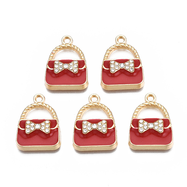 PandaHall Rack Plating Alloy Enamel Pendants, with Crystal Rhinestone, Cadmium Free & Nickel Free & Lead Free, Bag, FireBrick, 23.5x17.5x6mm..., Red
PandaHall Rack Plating Alloy Enamel Pendants, with Crystal Rhinestone, Cadmium Free & Nickel Free & Lead Free, Bag, FireBrick, 23.5x17.5x6mm..., Red