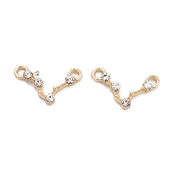 PandaHall Golden Plated Alloy Pendans, with Crystal Rhinestone, Constellation/Zodiac Sign, Golden, Pisces, 10.5x18x2.5mm, Hole: 1.8mm..., Clear
PandaHall Golden Plated Alloy Pendans, with Crystal Rhinestone, Constellation/Zodiac Sign, Golden, Pisces, 10.5x18x2.5mm, Hole: 1.8mm..., Clear