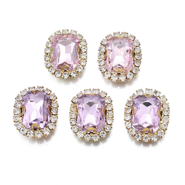 PandaHall Sew on Rhinestone, Transparent Glass Rhinestone, with Brass Prong Settings, Faceted, Rectangle, Lilac, 19.5x15.5x6.5mm, Hole: 1mm..., Purple
PandaHall Sew on Rhinestone, Transparent Glass Rhinestone, with Brass Prong Settings, Faceted, Rectangle, Lilac, 19.5x15.5x6.5mm, Hole: 1mm..., Purple