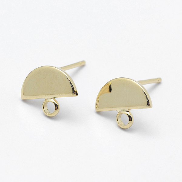PandaHall Brass Stud Earring Findings, with Loop and Flat Plate, Steel Pins, Long-Lasting Plated, Nickel Free, Real 18K Gold Plated...
PandaHall Brass Stud Earring Findings, with Loop and Flat Plate, Steel Pins, Long-Lasting Plated, Nickel Free, Real 18K Gold Plated...
