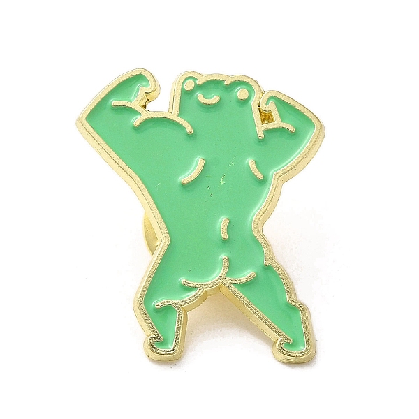 PandaHall Alloy Enamel Broochs, Cartoon Fitness Muscle Cartoon Frog, Green, 30x25x1.5mm Alloy+Enamel Frog Green
PandaHall Alloy Enamel Broochs, Cartoon Fitness Muscle Cartoon Frog, Green, 30x25x1.5mm Alloy+Enamel Frog Green