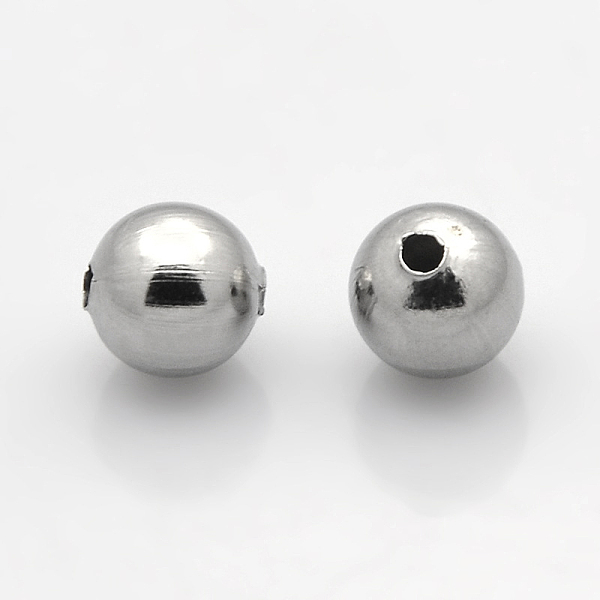 PandaHall Round 304 Surgical Stainless Steel Beads, Stainless Steel Color, 6mm, Hole: 1mm 304 Stainless Steel Round
PandaHall Round 304 Surgical Stainless Steel Beads, Stainless Steel Color, 6mm, Hole: 1mm 304 Stainless Steel Round
