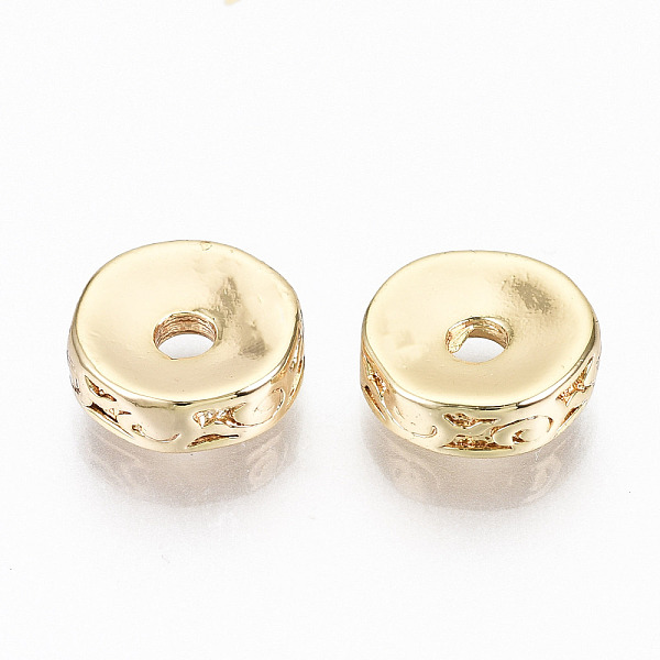 PandaHall Brass Corrugated Beads, Nickel Free, Flat Round, Real 18K Gold Plated, 8x2.5mm, Hole: 1.8mm Brass Flat Round
PandaHall Brass Corrugated Beads, Nickel Free, Flat Round, Real 18K Gold Plated, 8x2.5mm, Hole: 1.8mm Brass Flat Round