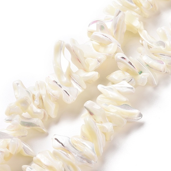 PandaHall Natural Trochid Shell Beads Strands, Chip, White, 2~11x22~25x5~8mm, Hole: 0.8mm, about 93~148pcs/strand, 14.57~15.94 inch...
PandaHall Natural Trochid Shell Beads Strands, Chip, White, 2~11x22~25x5~8mm, Hole: 0.8mm, about 93~148pcs/strand, 14.57~15.94 inch...