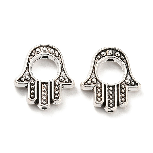 PandaHall Alloy Bead Frame, Hamsa Hand, Antique Silver, 14.5x13x2.5mm, Hole: 1.2mm Alloy Hamsa Hand
PandaHall Alloy Bead Frame, Hamsa Hand, Antique Silver, 14.5x13x2.5mm, Hole: 1.2mm Alloy Hamsa Hand