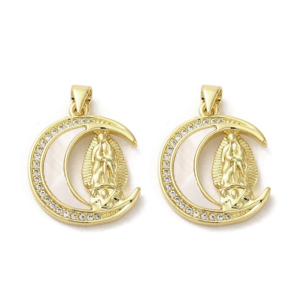 PandaHall Brass Micro Pave Clear Cubic Zirconia Pendants, with Shell, Real 18K Gold Plated, Human, Moon, 22.5x19x2.5mm, Hole: 3.5x4mm...
PandaHall Brass Micro Pave Clear Cubic Zirconia Pendants, with Shell, Real 18K Gold Plated, Human, Moon, 22.5x19x2.5mm, Hole: 3.5x4mm...