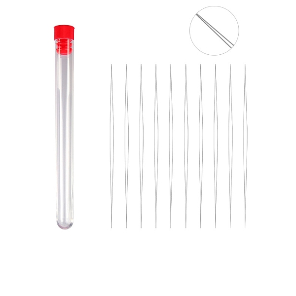 PandaHall Stainless Steel Collapsible Big Eye Beading Needles, Seed Bead Needle, with Storage Tube, Red, 115~153x13mm, 11pcs/set Stainless...
PandaHall Stainless Steel Collapsible Big Eye Beading Needles, Seed Bead Needle, with Storage Tube, Red, 115~153x13mm, 11pcs/set Stainless...