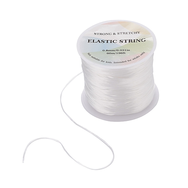 PandaHall Flat Elastic Crystal String, Elastic Beading Thread, for Stretch Bracelet Making, White, 0.8mm, about 65.61 yards(60m)/roll...
PandaHall Flat Elastic Crystal String, Elastic Beading Thread, for Stretch Bracelet Making, White, 0.8mm, about 65.61 yards(60m)/roll...