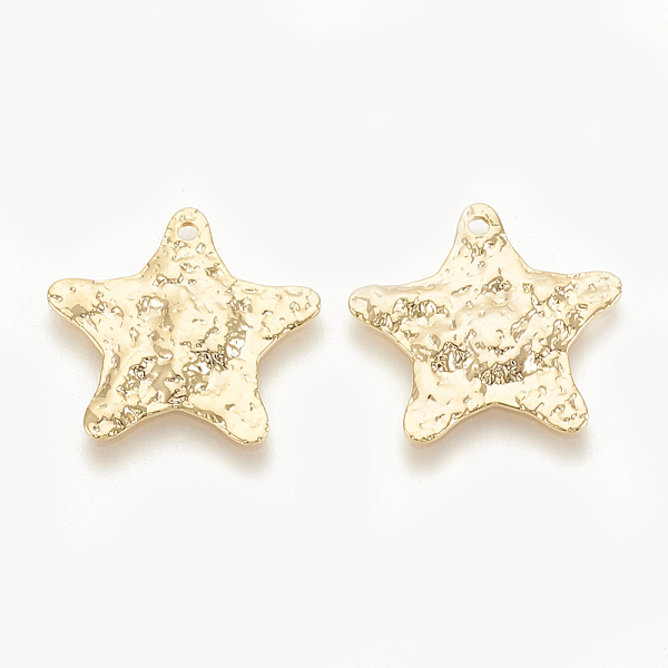 PandaHall Brass Pendants, Star, Nickel Free, Real 18K Gold Plated, 18x19x1.5mm, Hole: 1mm Brass Star
PandaHall Brass Pendants, Star, Nickel Free, Real 18K Gold Plated, 18x19x1.5mm, Hole: 1mm Brass Star