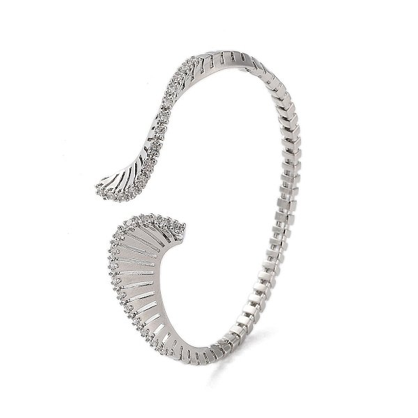 PandaHall Snake Shape Brass Micro Pave Cubic Zirconia Cuff Bangles, Long-Lasting Plated, Lead Free & Cadmium Free, Platinum, Inner Diameter...
PandaHall Snake Shape Brass Micro Pave Cubic Zirconia Cuff Bangles, Long-Lasting Plated, Lead Free & Cadmium Free, Platinum, Inner Diameter...