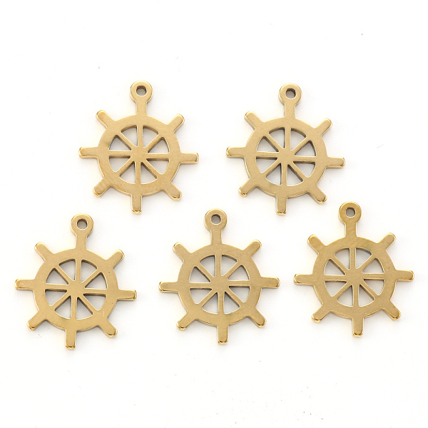 PandaHall Vacuum Plating 201 Stainless Steel Pendants, Laser Cut, Helm, Golden, 17x15x1mm, Hole: 1.2mm 201 Stainless Steel Anchor & Helm
PandaHall Vacuum Plating 201 Stainless Steel Pendants, Laser Cut, Helm, Golden, 17x15x1mm, Hole: 1.2mm 201 Stainless Steel Anchor & Helm