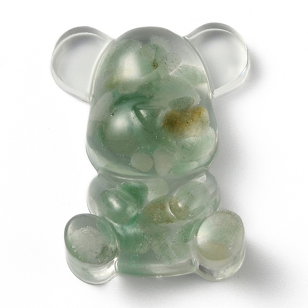 PandaHall Resin Display Decorations, with Natural Green Aventurine Chips Inside, Bear, 53.5~53.8x41~41.5x17.5~21mm Green Aventurine Bear
PandaHall Resin Display Decorations, with Natural Green Aventurine Chips Inside, Bear, 53.5~53.8x41~41.5x17.5~21mm Green Aventurine Bear