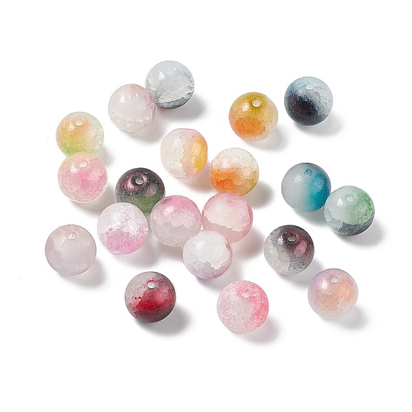 PandaHall Transparent Crackle Glass Beads, Round, Mixed Color, 10x9mm, Hole: 1.5mm, about 784pcs/1000g Glass Round Multicolor
PandaHall Transparent Crackle Glass Beads, Round, Mixed Color, 10x9mm, Hole: 1.5mm, about 784pcs/1000g Glass Round Multicolor