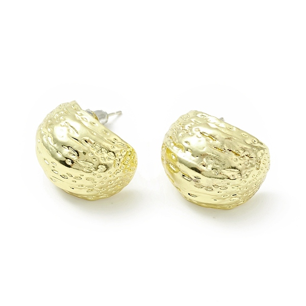 PandaHall Alloy Textured Half Round Stud Earrings with 925 Sterling Silver Pins for Women, Golden, 21x16.5x19mm, Pin: 0.7mm Alloy Half Round
PandaHall Alloy Textured Half Round Stud Earrings with 925 Sterling Silver Pins for Women, Golden, 21x16.5x19mm, Pin: 0.7mm Alloy Half Round