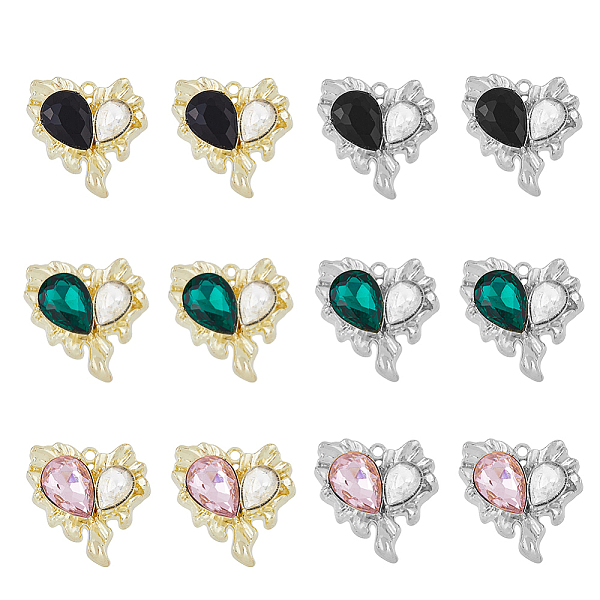 PandaHall SUPERFINDINGS 12Pcs 6 Color Rack Plating Alloy with Glass Pendants, Heart with Teardrop Charms, Cadmium Free & Nickel Free & Lead..., Multicolor
PandaHall SUPERFINDINGS 12Pcs 6 Color Rack Plating Alloy with Glass Pendants, Heart with Teardrop Charms, Cadmium Free & Nickel Free & Lead..., Multicolor