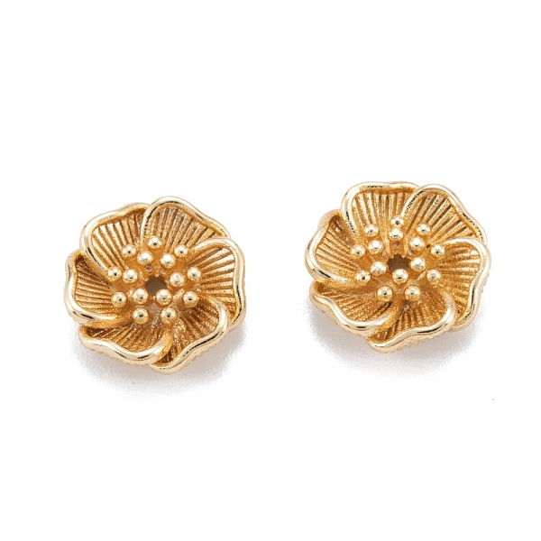 PandaHall Brass Beads, Long-Lasting Plated, Flower, Real 18K Gold Plated, 10.5x3.5mm, Hole: 1mm Brass Flower
PandaHall Brass Beads, Long-Lasting Plated, Flower, Real 18K Gold Plated, 10.5x3.5mm, Hole: 1mm Brass Flower