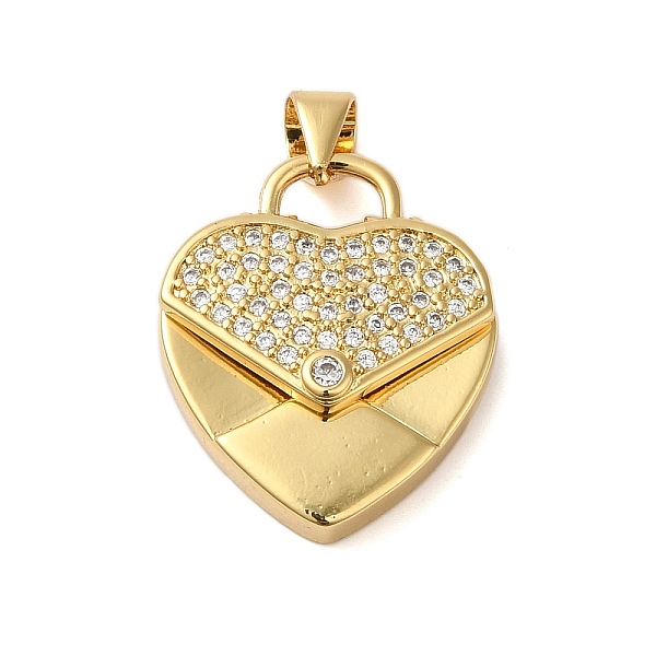 PandaHall Rack Plating Brass & Clear Cubic Zirconia Pendants, Cadmium Free & Lead Free, Long-Lasting Plated, Heart, Real 18K Gold Plated...
PandaHall Rack Plating Brass & Clear Cubic Zirconia Pendants, Cadmium Free & Lead Free, Long-Lasting Plated, Heart, Real 18K Gold Plated...