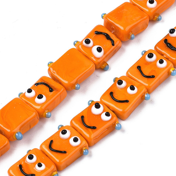 PandaHall Handmade Bumpy Lampwork Beads Strands, Smiling Face, Dark Orange, 15~16x18~19x8~10mm, Hole: 1.6mm, , about 30pcs/strand, 18.50...
PandaHall Handmade Bumpy Lampwork Beads Strands, Smiling Face, Dark Orange, 15~16x18~19x8~10mm, Hole: 1.6mm, , about 30pcs/strand, 18.50...